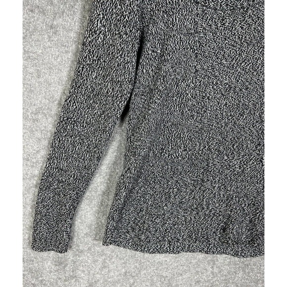 Calvin Klein Knit Cowl Neck Long Sleeve Pullover Sweater Women Small Black White - Picture 9 of 15